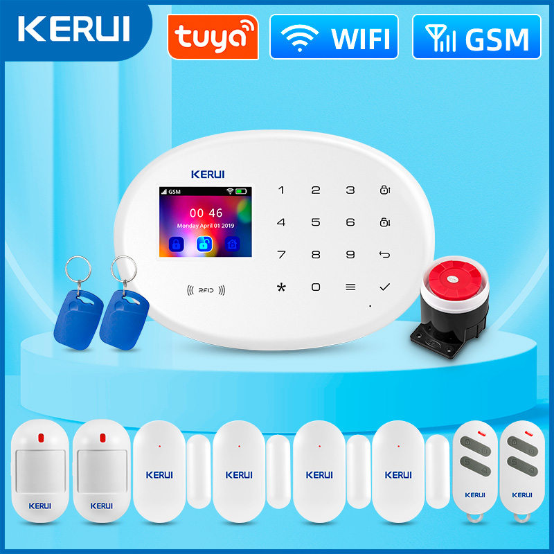 Home Security Front Door Camera - KERUI W202 경보 시스템 WIFI GSM