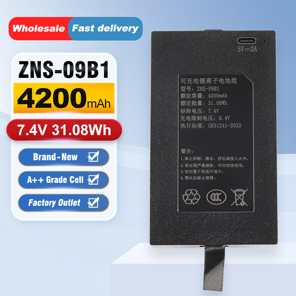 Home Security Battery Replacement - ZNS-09B1 4200mAh C+C- P-P+ 스마트 도어락용