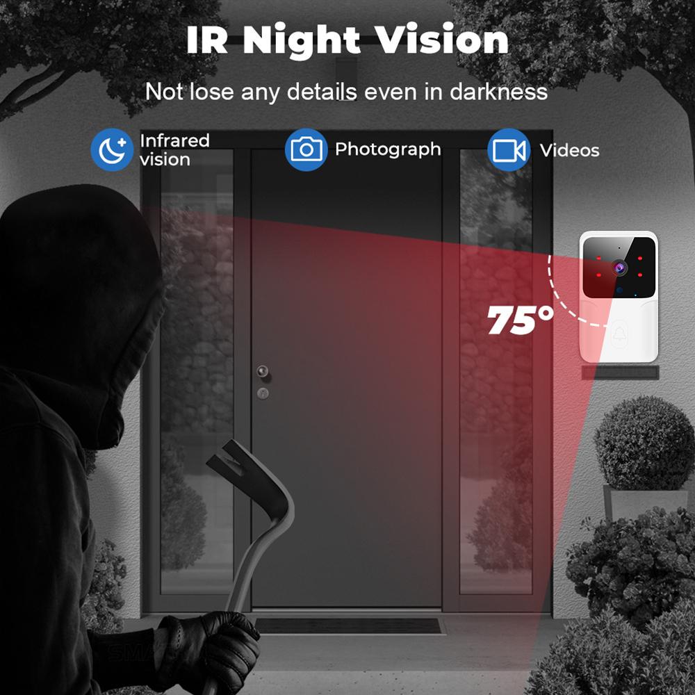 투야 와이파이 비디오 초인종 무선 HD 카메라 IR 알 - Home Security Front Door Camera 리뷰 및 가격