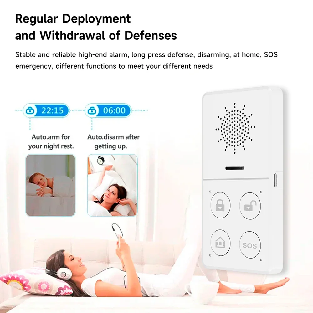 Tuya Wifi 스마트 경보 시스템 433M 도난 방 - Sim Gsm Alarm 리뷰 및 가격