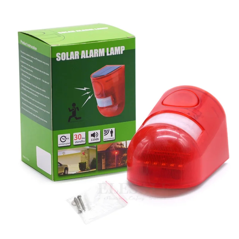 방수 태양광 경보등 적외선 모션 감지 사이렌 스트로브  - Sim Gsm Alarm 리뷰 및 가격