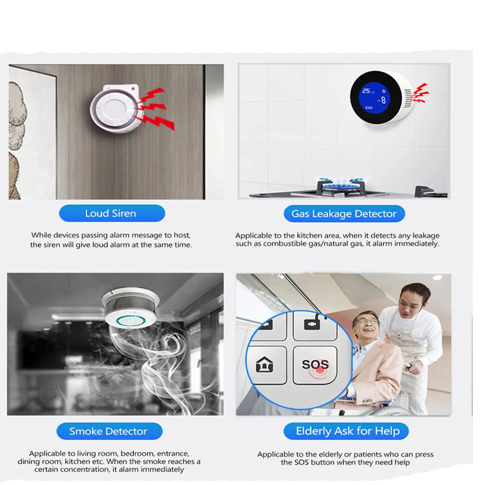 PGST 4G Tuya 스마트 홈 경보 시스템, WiF - Sim Gsm Alarm 리뷰 및 가격